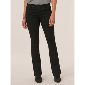 Democracy Black Wash "Ab"solution Itty Bitty Bootcut Jeans Womens Size 16